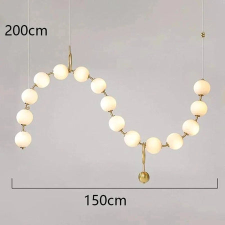 Luminaire Suspension design contemporain en acrylique – Référence : Maren5678-ILLUMEEN.COM