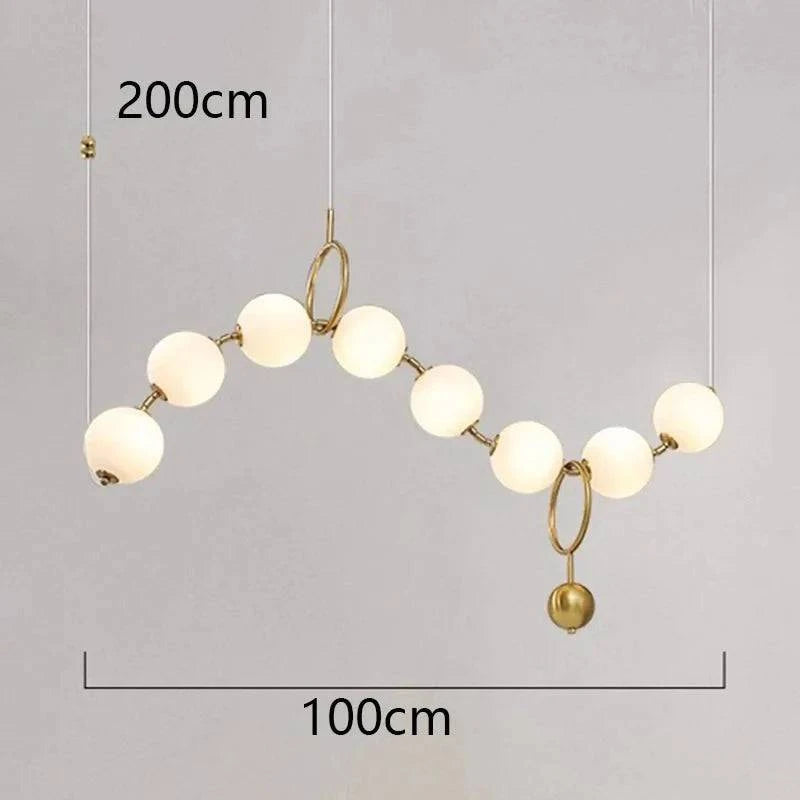 Luminaire Suspension design contemporain en acrylique – Référence : Maren5678-ILLUMEEN.COM