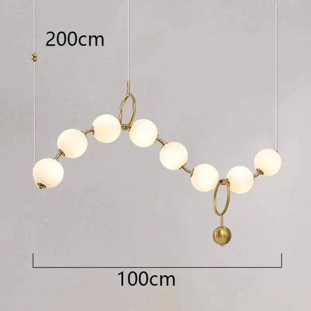 Luminaire Suspension design contemporain en acrylique – Référence : Maren5678-ILLUMEEN.COM