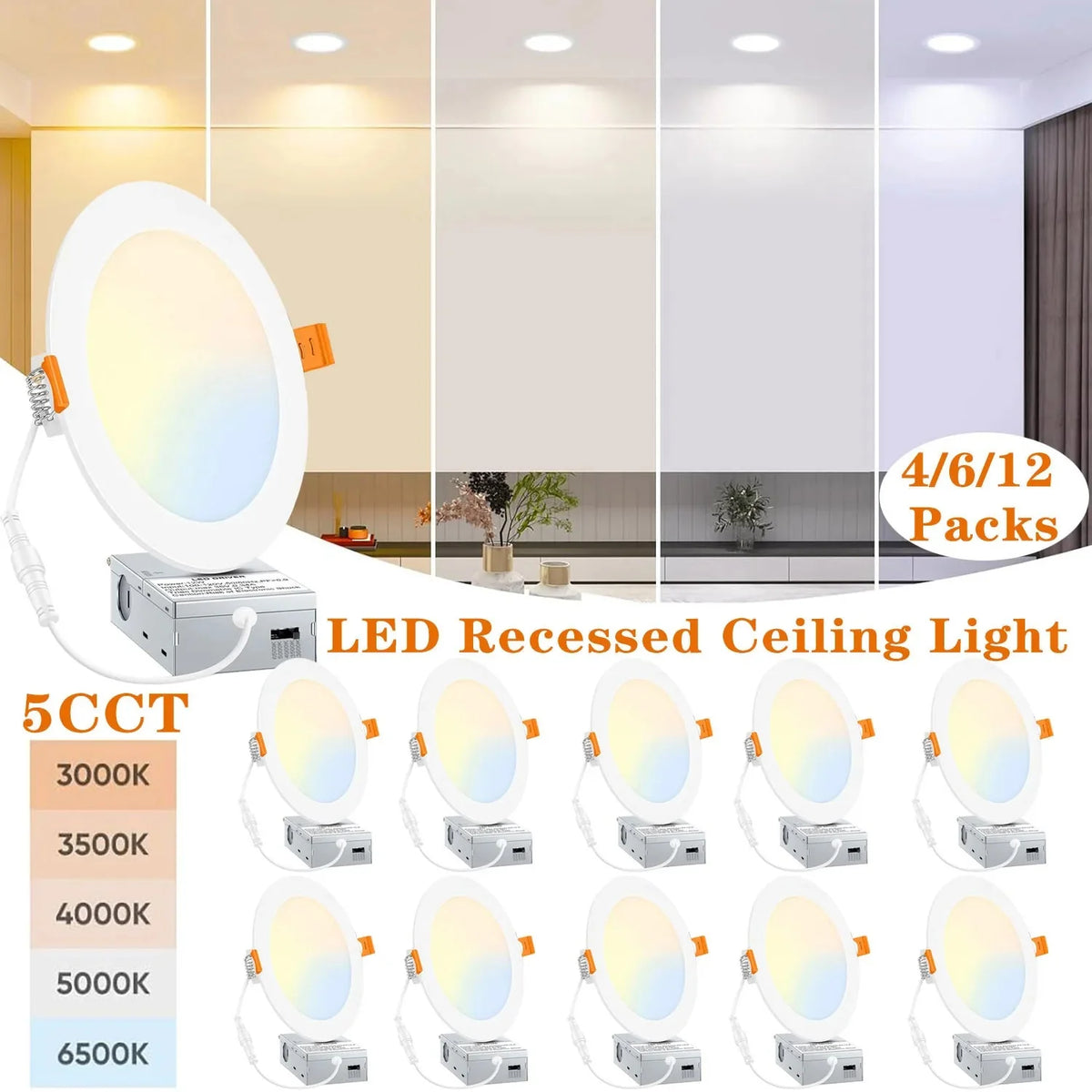 Luminaire Spot encastrable finition brillante – Référence : Liora3847-ILLUMEEN.COM