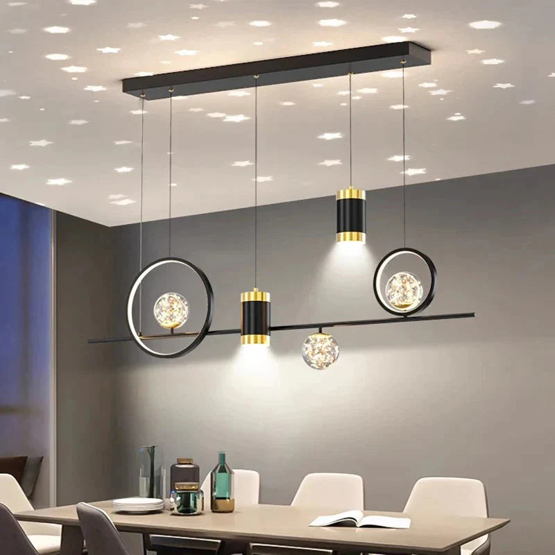 Luminaire Suspension finition élégante dorée – Référence : Mariselle4823-ILLUMEEN.COM