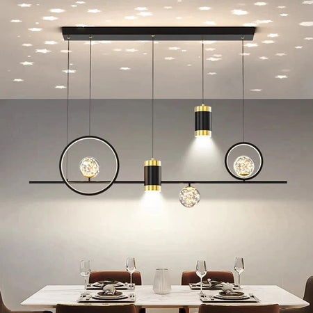 Luminaire Suspension finition élégante dorée – Référence : Mariselle4823-ILLUMEEN.COM