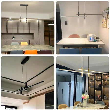 Luminaire Suspension design contemporain en métal doré – Référence : Aveline4263-ILLUMEEN.COM