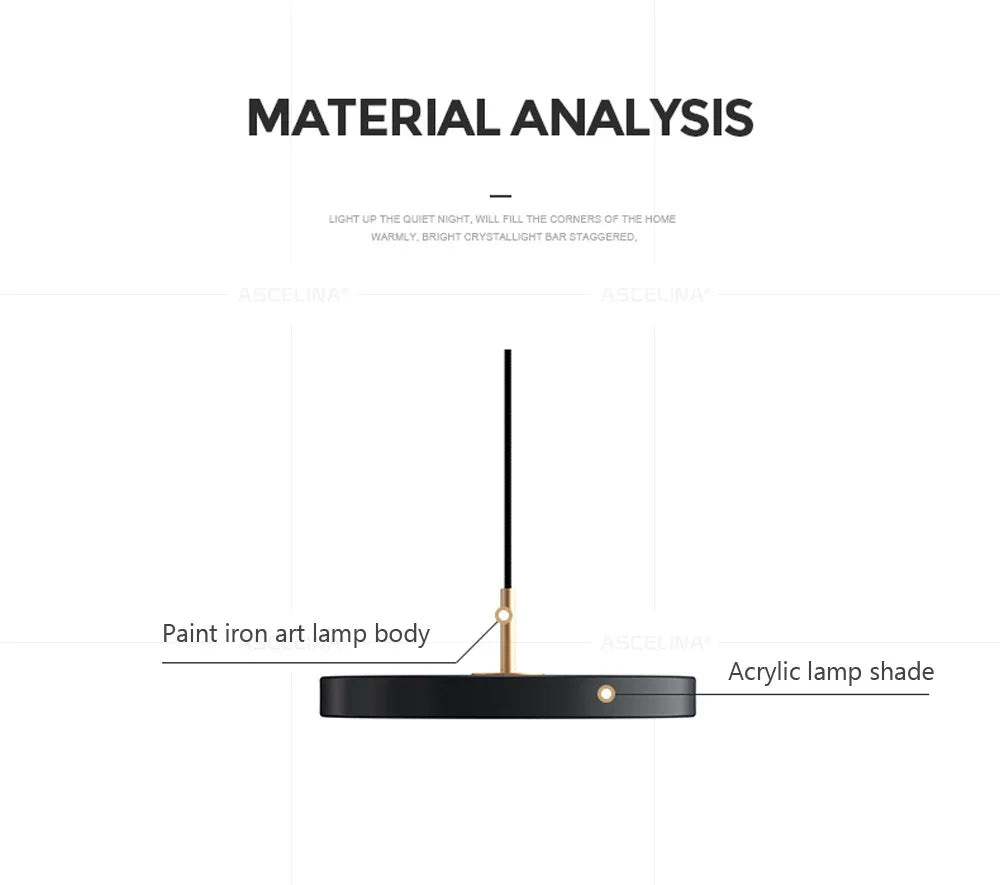 Luminaire Suspension design moderne – Référence : Ascelina6382-ILLUMEEN.COM