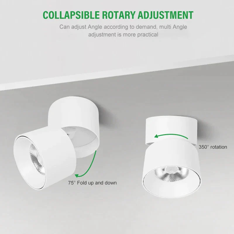 Luminaire Spot tête directionnelle finition chrome – Référence : Elora7654-ILLUMEEN.COM