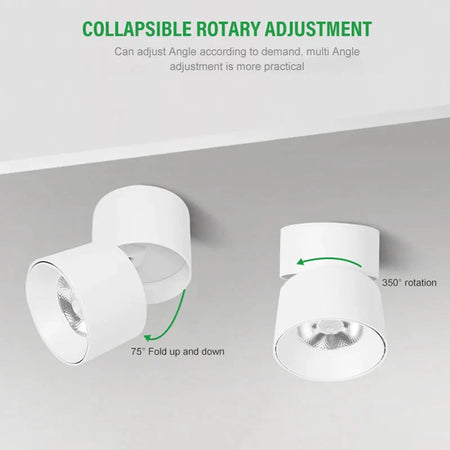 Luminaire Spot tête directionnelle finition chrome – Référence : Elora7654-ILLUMEEN.COM