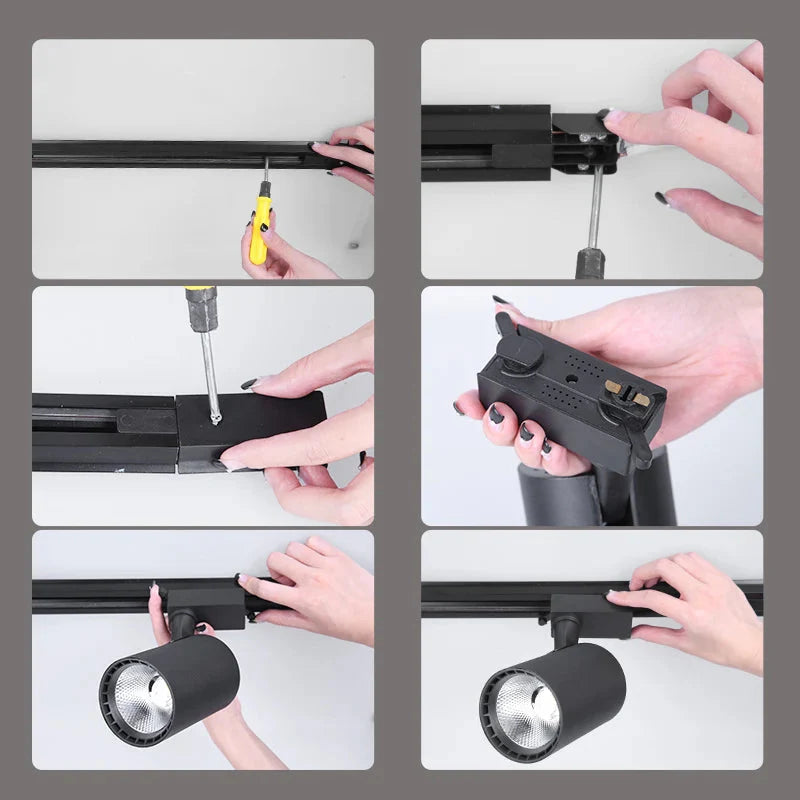 Luminaire Spot tête directionnelle blanc – Référence : Loriane7624-ILLUMEEN.COM