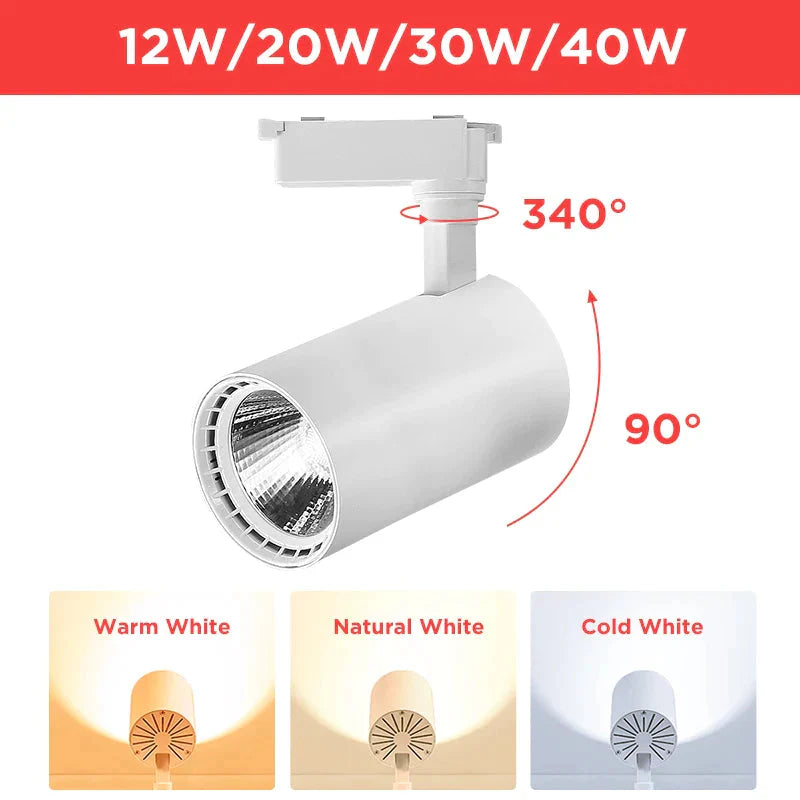 Luminaire Spot tête directionnelle blanc – Référence : Loriane7624-ILLUMEEN.COM