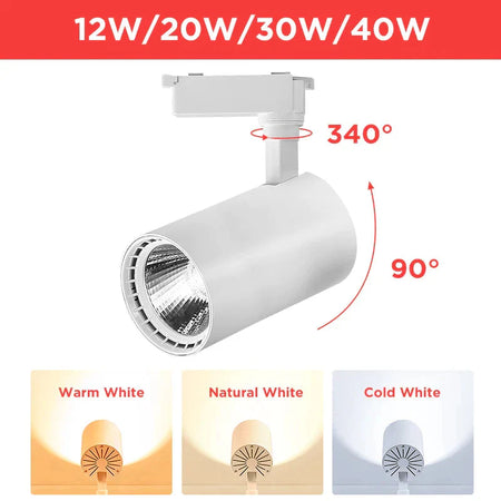 Luminaire Spot tête directionnelle blanc – Référence : Loriane7624-ILLUMEEN.COM