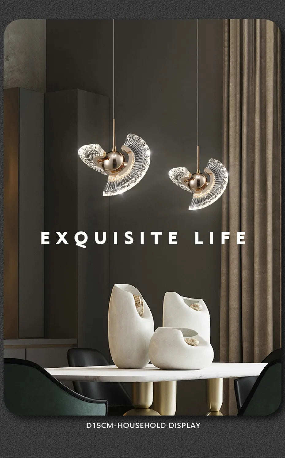 Luminaire Suspension design nordique – Référence : Lysandre5724-ILLUMEEN.COM