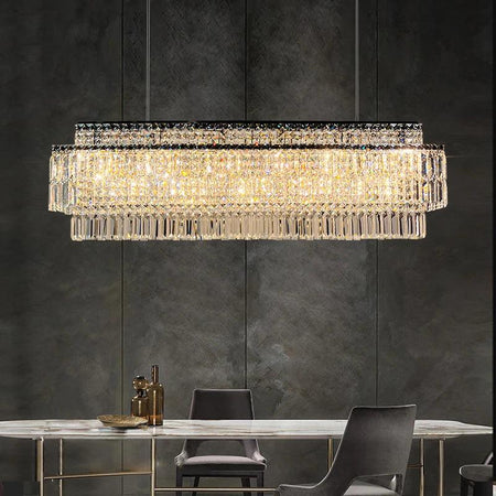 Luminaire Lustre design contemporain en cristal – Référence : Ancelin8374-ILLUMEEN.COM