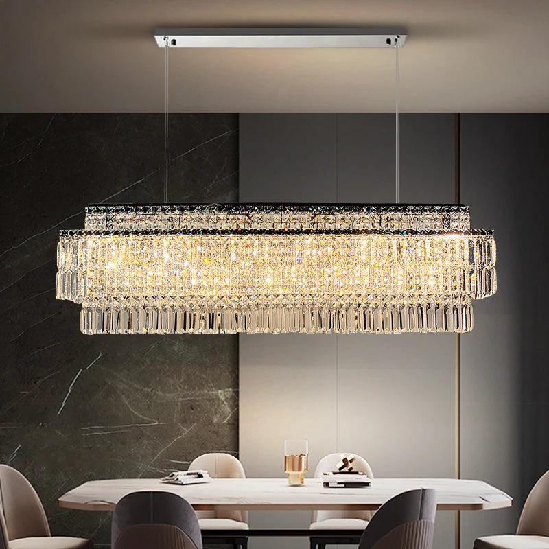 Luminaire Lustre design contemporain en cristal – Référence : Ancelin8374-ILLUMEEN.COM