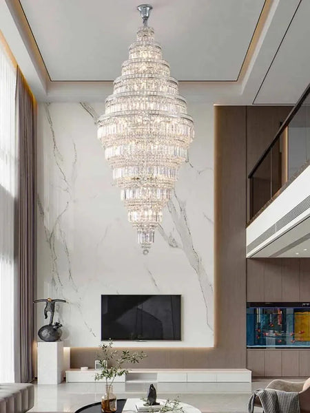 Luminaire Lustre suspension en cristal élégante – Référence : Orlin3278-ILLUMEEN.COM