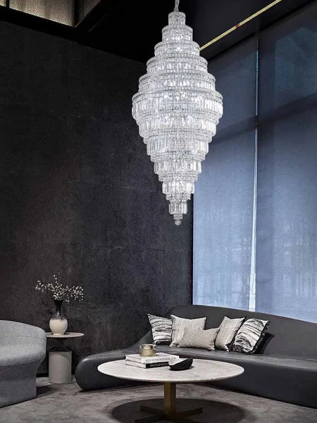 Luminaire Lustre suspension en cristal élégante – Référence : Orlin3278-ILLUMEEN.COM