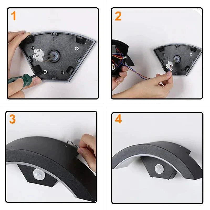 Luminaire Applique Murale style moderne en métal noir – Référence : Émilie1583-ILLUMEEN.COM