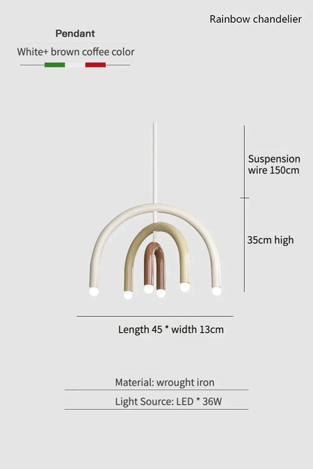 Luminaire Suspension design épuré en forme de U – Référence : Marlon5632-ILLUMEEN.COM