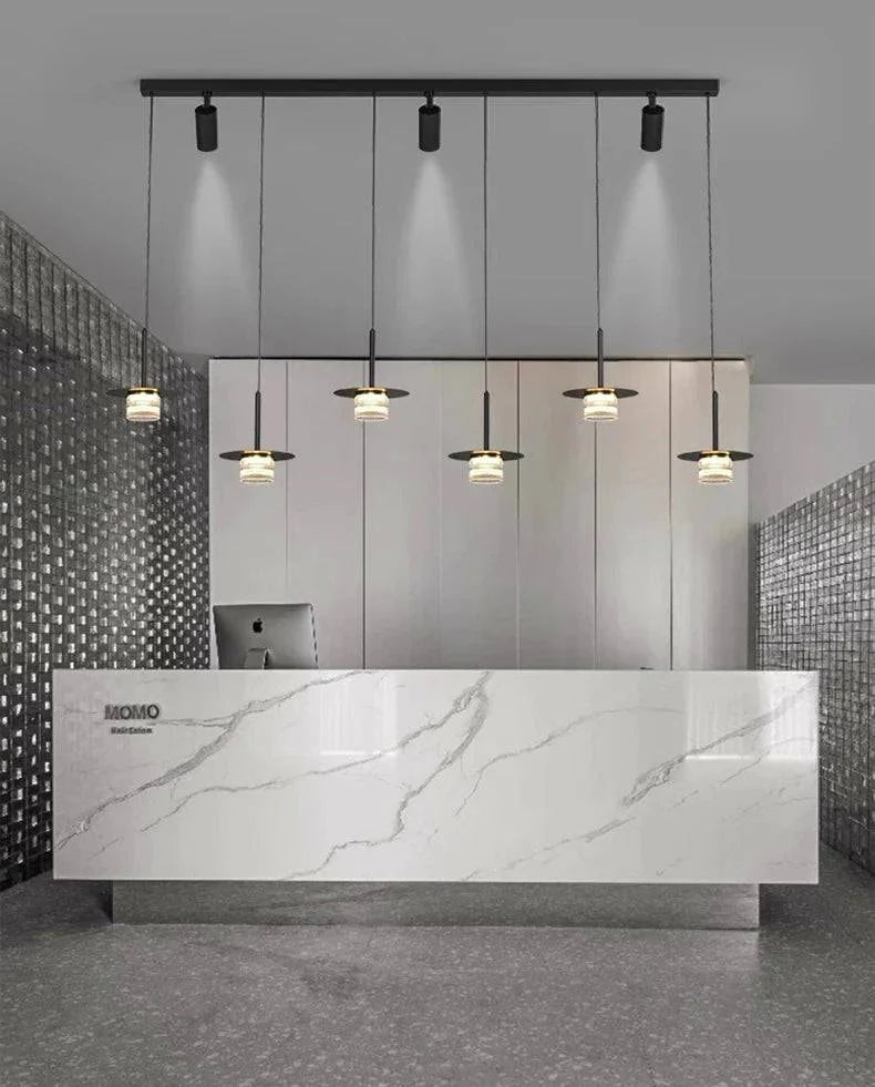 Luminaire Suspension finition brillante argentée – Référence : Maelis4823-ILLUMEEN.COM