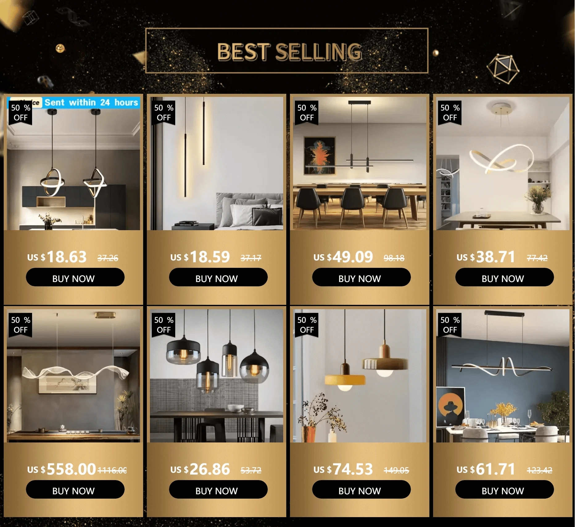 Luminaire Suspension design minimaliste noir – Référence : Vesper4732-ILLUMEEN.COM