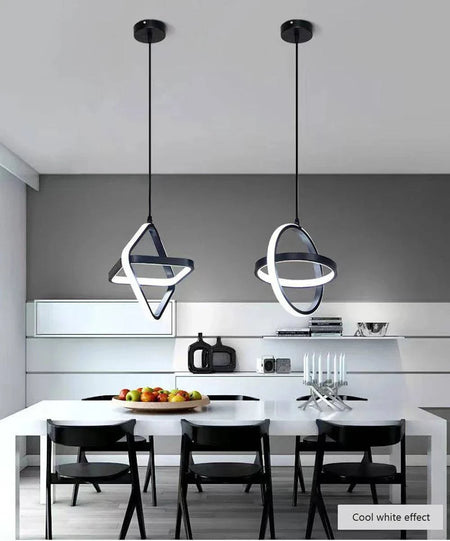 Luminaire Suspension design minimaliste noir – Référence : Vesper4732-ILLUMEEN.COM