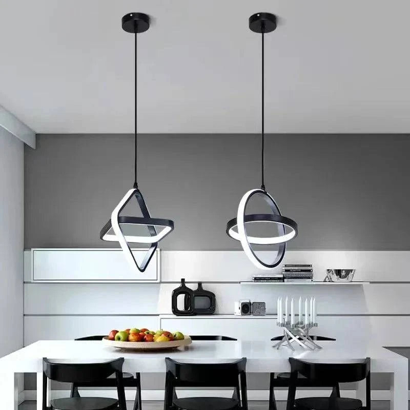 Luminaire Suspension design minimaliste noir – Référence : Vesper4732-ILLUMEEN.COM