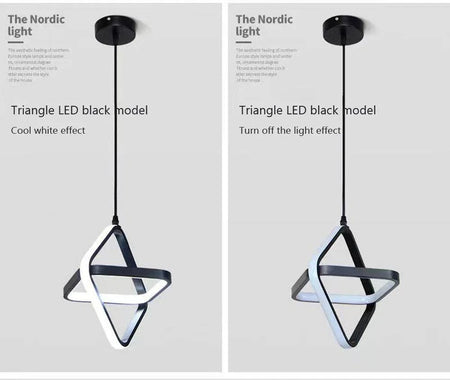 Luminaire Suspension design minimaliste noir – Référence : Vesper4732-ILLUMEEN.COM