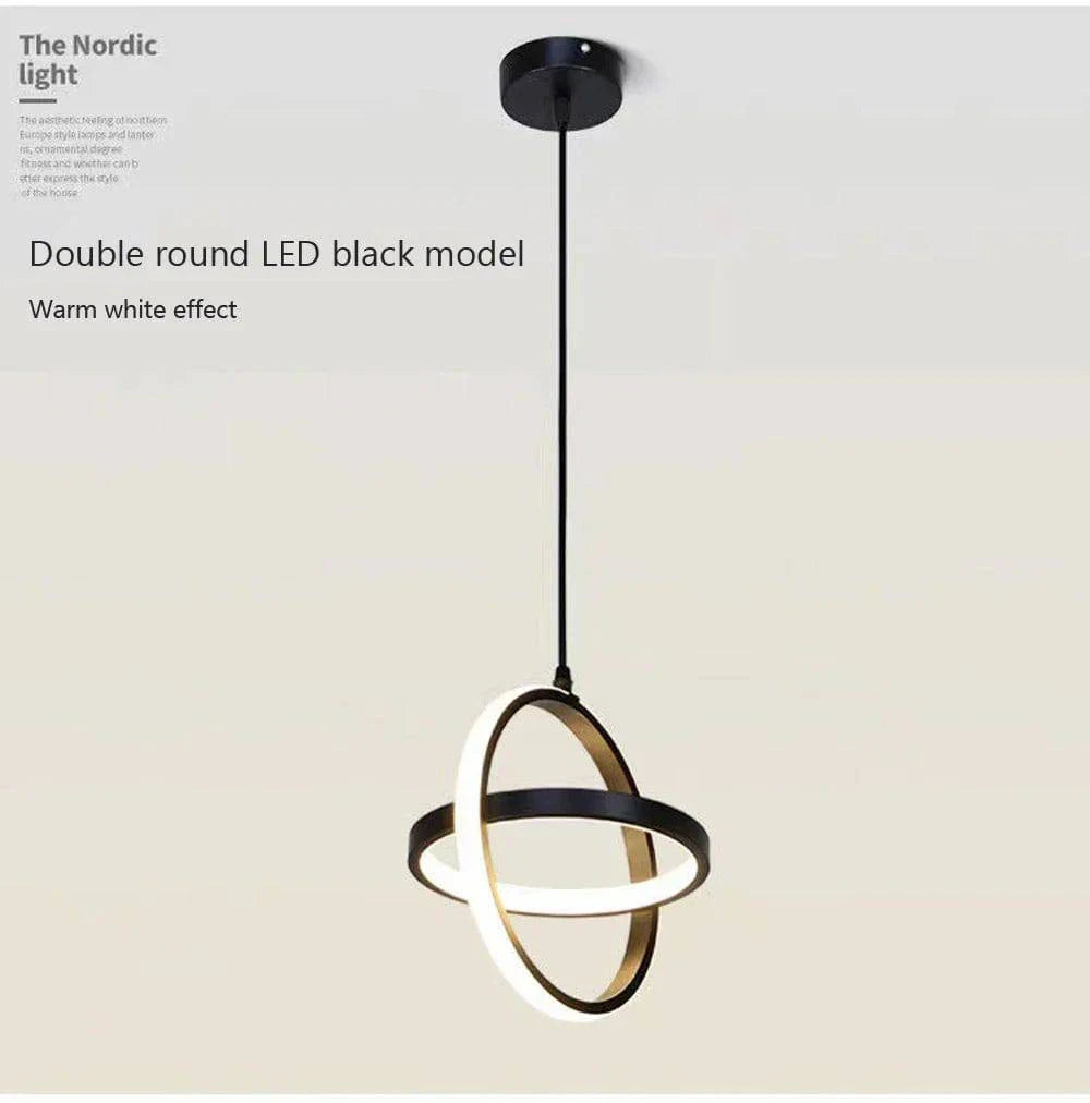Luminaire Suspension design minimaliste noir – Référence : Vesper4732-ILLUMEEN.COM