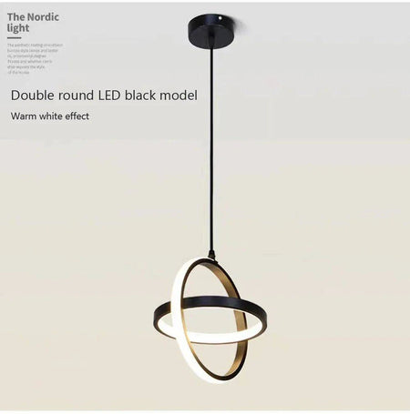 Luminaire Suspension design minimaliste noir – Référence : Vesper4732-ILLUMEEN.COM