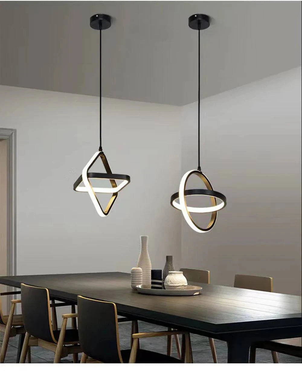 Luminaire Suspension design minimaliste noir – Référence : Vesper4732-ILLUMEEN.COM