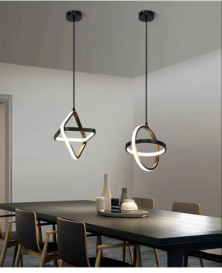 Luminaire Suspension design minimaliste noir – Référence : Vesper4732-ILLUMEEN.COM