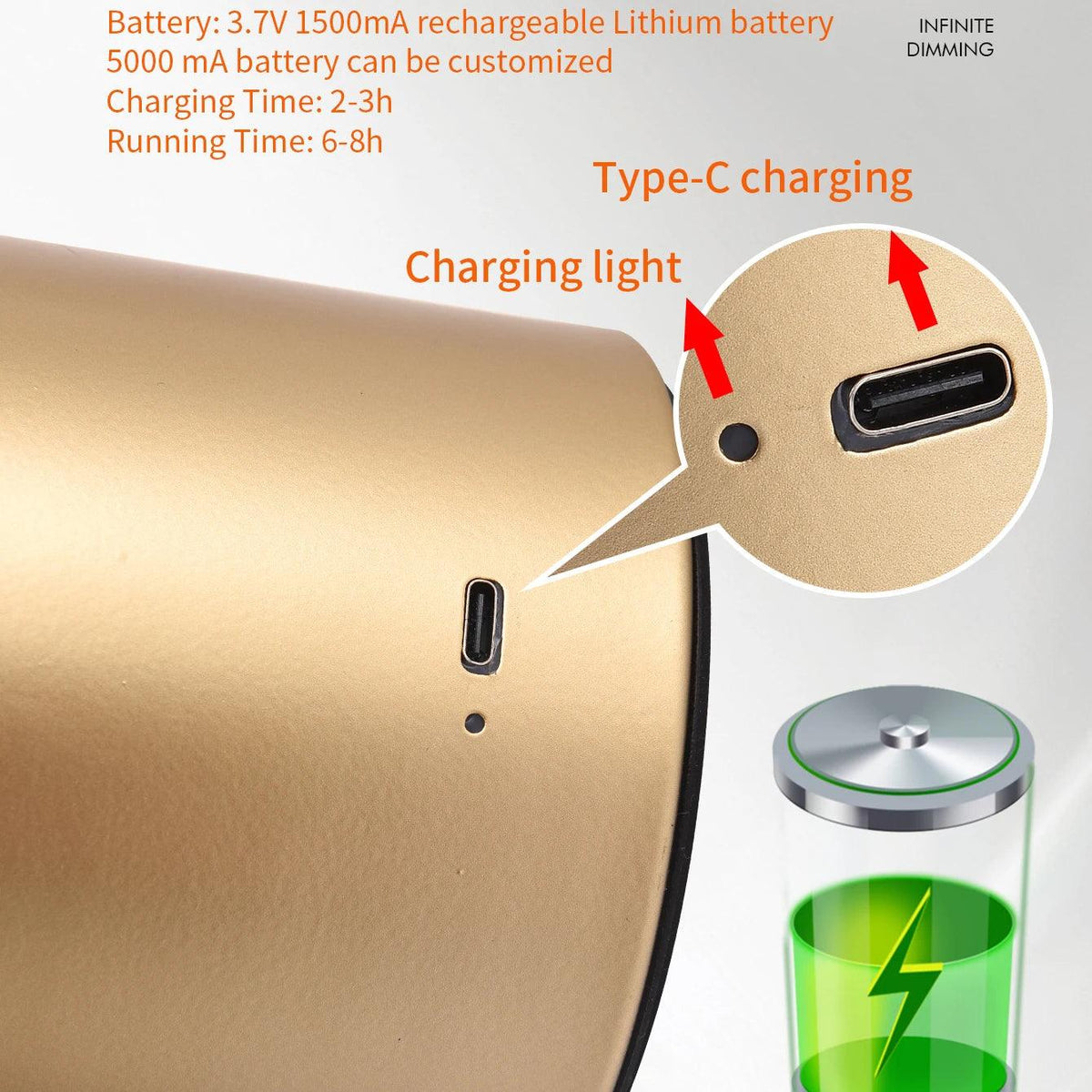 Luminaire Chevet / Bureau design moderne – Référence : Léo5823-ILLUMEEN.COM