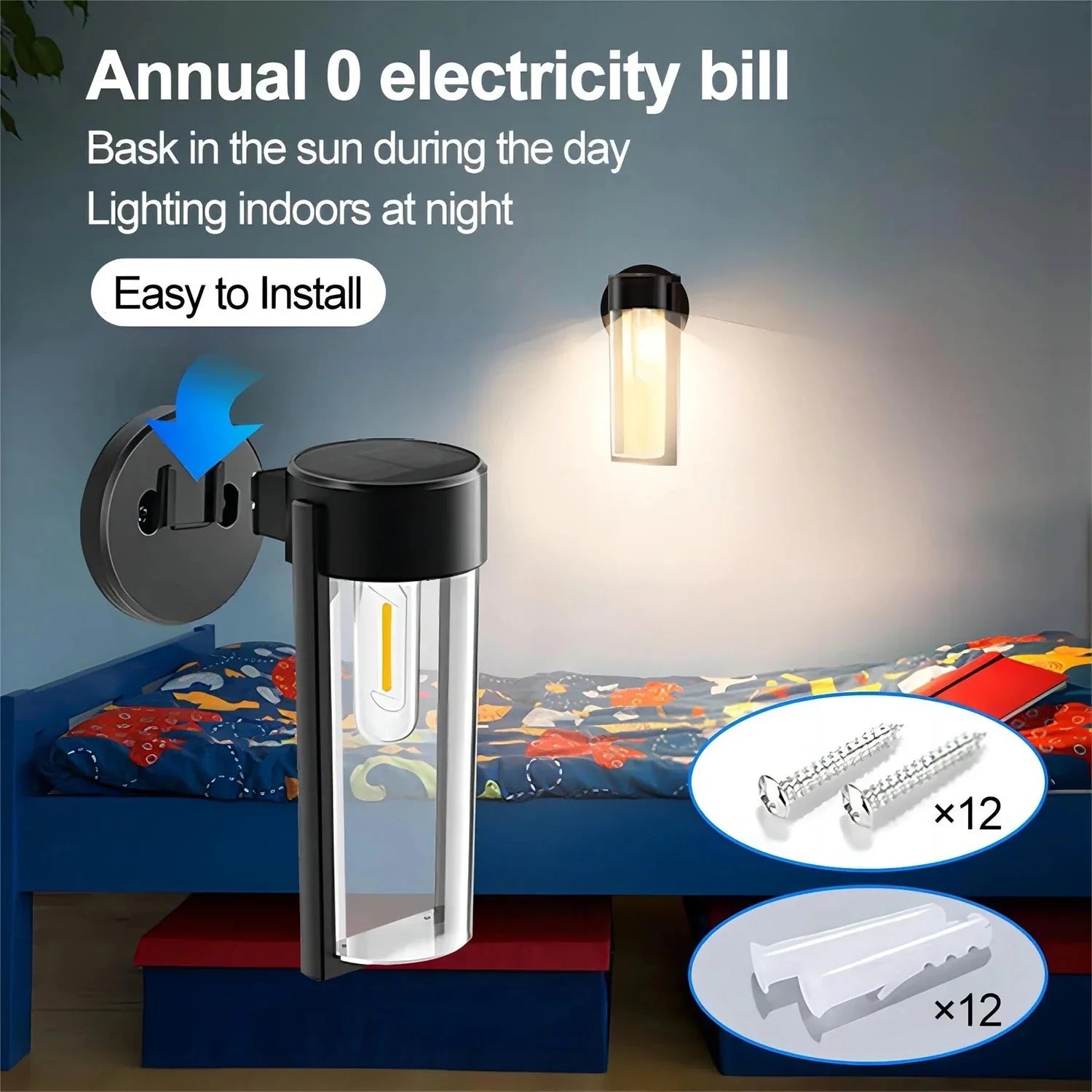 Luminaire Extérieur solaire autonome – Référence : Lysandre2578-ILLUMEEN.COM