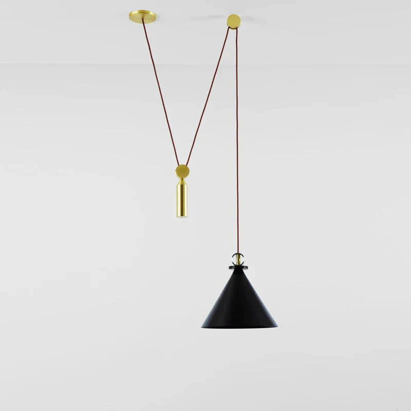 Luminaire Suspension design nordique en laiton – Référence : Alizée4823-ILLUMEEN.COM