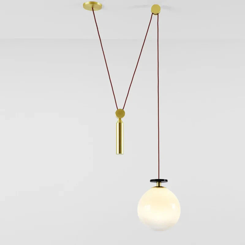 Luminaire Suspension design nordique en laiton – Référence : Alizée4823-ILLUMEEN.COM