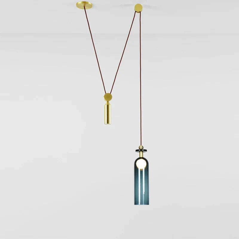 Luminaire Suspension design nordique en laiton – Référence : Alizée4823-ILLUMEEN.COM