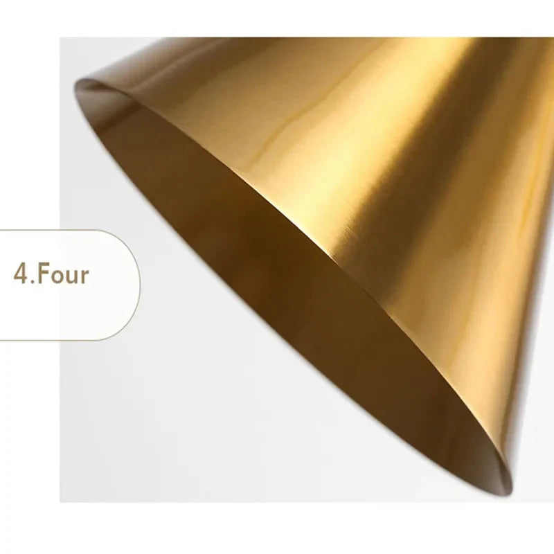 Luminaire Suspension design nordique en laiton – Référence : Alizée4823-ILLUMEEN.COM