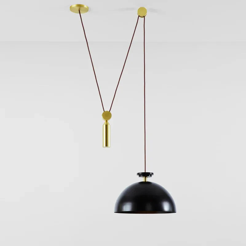 Luminaire Suspension design nordique en laiton – Référence : Alizée4823-ILLUMEEN.COM