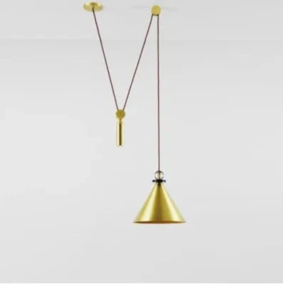 Luminaire Suspension design nordique en laiton – Référence : Alizée4823-ILLUMEEN.COM