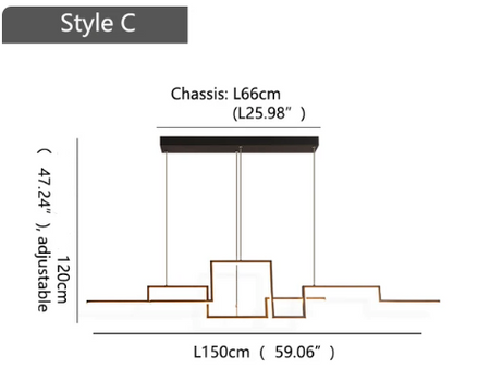 Luminaire Suspension géométrique moderne – Référence : Althéa5824-ILLUMEEN.COM