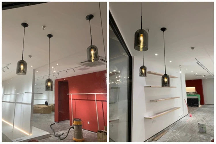 Luminaire Suspension verre double moderne – Référence : Fynia4739-ILLUMEEN.COM