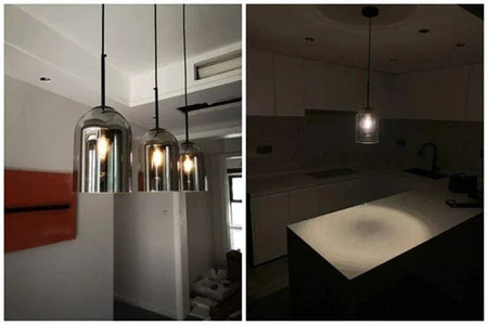 Luminaire Suspension verre double moderne – Référence : Fynia4739-ILLUMEEN.COM