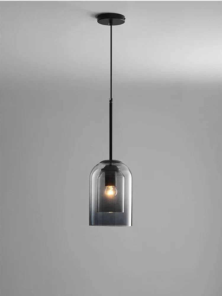 Luminaire Suspension verre double moderne – Référence : Fynia4739-ILLUMEEN.COM