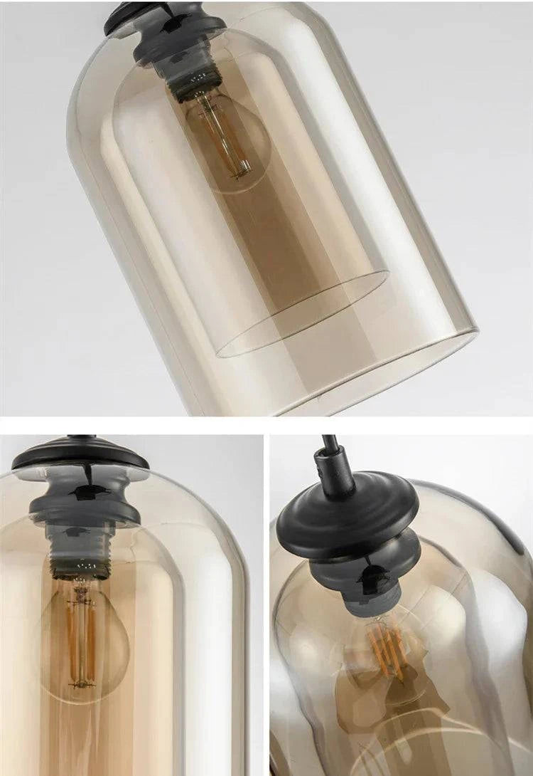 Luminaire Suspension verre double moderne – Référence : Fynia4739-ILLUMEEN.COM