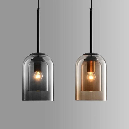 Luminaire Suspension verre double moderne – Référence : Fynia4739-ILLUMEEN.COM