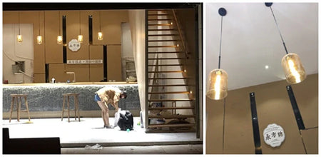 Luminaire Suspension verre double moderne – Référence : Fynia4739-ILLUMEEN.COM