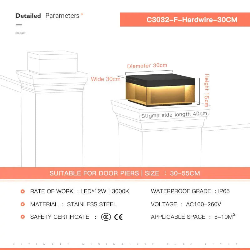 Luminaire Extérieur élégant design jardin – Référence : Aurélien4021-ILLUMEEN.COM