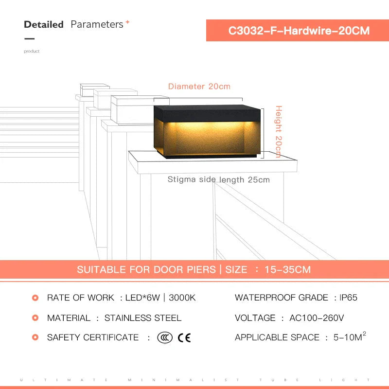 Luminaire Extérieur élégant design jardin – Référence : Aurélien4021-ILLUMEEN.COM