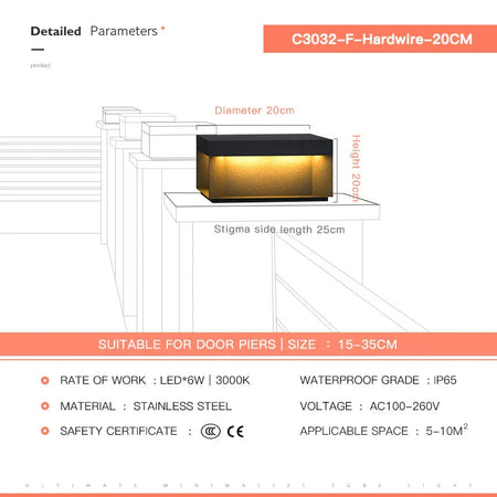 Luminaire Extérieur élégant design jardin – Référence : Aurélien4021-ILLUMEEN.COM