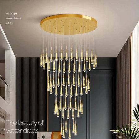 Luminaire Lustre design aérien aux courbes délicates – Référence : Marisol3478-ILLUMEEN.COM