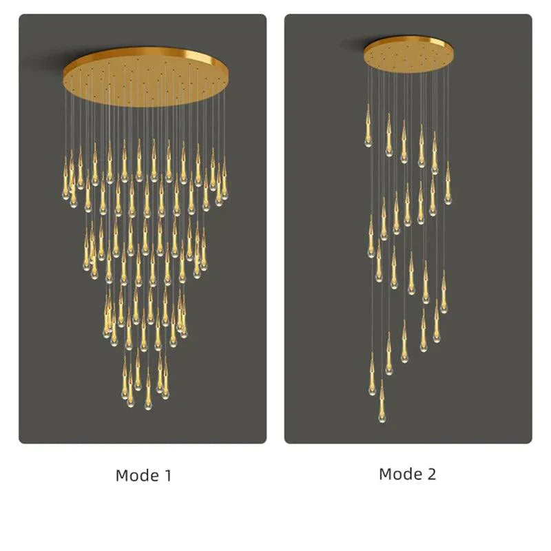 Luminaire Lustre design aérien aux courbes délicates – Référence : Marisol3478-ILLUMEEN.COM