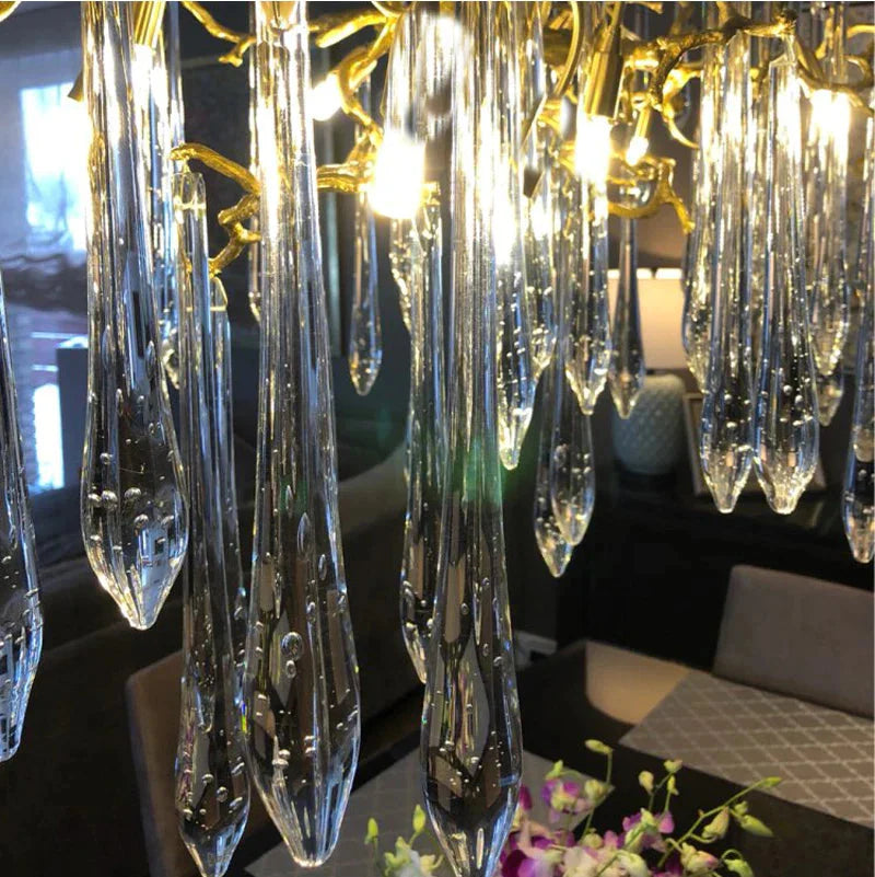 Luminaire Lustre éclat naturel artisanal – Référence : Elowen7345-ILLUMEEN.COM